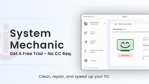 Clean, fix, and repair your PC for FREE - No credit card required!