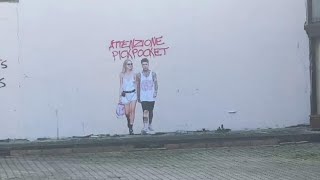 Chiara Ferragni, Fedez e il panettone: a Padova il caso diventa un murales