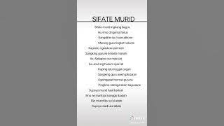 lirik lagu sifate murid