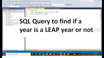SQL Query to find a leap year | 2 methods | SQL Interview Questions