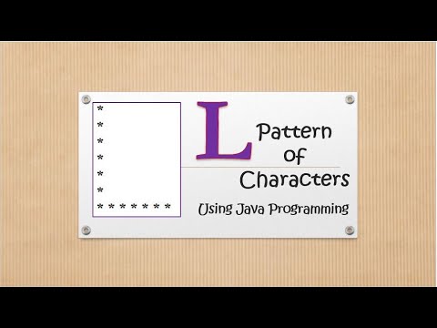 #code_skilling Print L - Pattern of Characters in Java Programming Language (Pattern38)