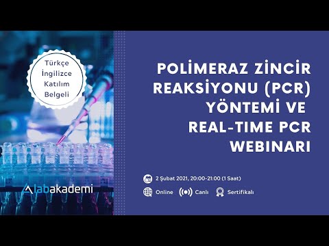 Polimeraz Zincir Reaksiyonu (PCR) Yöntemi ve Real-Time PCR Webinarı