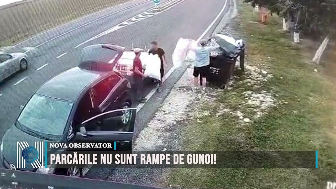 Parcările nu sunt rampe de gunoi!