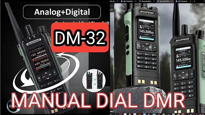MANUAL DMR DIAL Baofeng dm-32