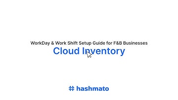 Hashmato POS | WorkDay & Work Shift Setup Guide for F&B Businesses