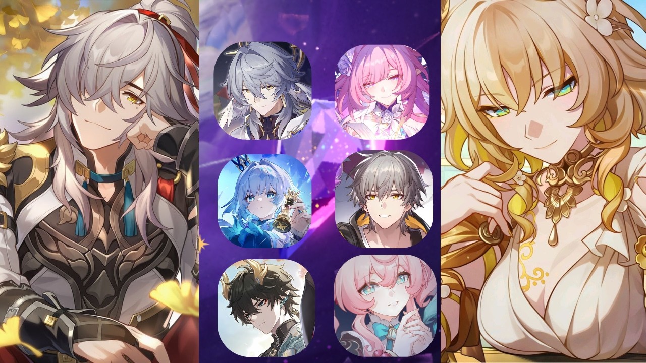 Jing Yuan e Aglaea no estágio 10 do memória do caos- Honkai star rail