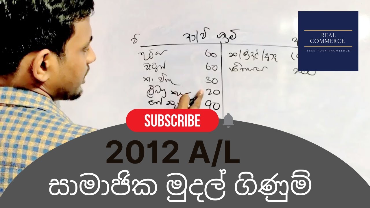 ලාභ අරමුණු කර නොගත් සංවිධාන  2012 A/L | සාමාජික මුදල් Non-Profit Org 2012 A/L | Real Commerce