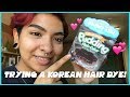 Trying a Korean hair dye ! / EZN Shaking Pudding Hair Color