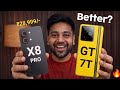 Realme GT 7T vs POCO X8 PRO Which is Best MUST WATCH Before You Buy 🔥🔥🚀🚀🚀 #pocox8pro #realmegt7t