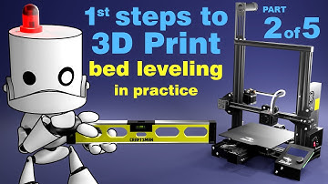 1st Steps to 3D Print (2022) 2 of 5 - Bed Leveling In Practice