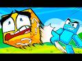 CHUTE uma LUCKYBLOCK no MINECRAFT!