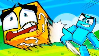CHUTE uma LUCKYBLOCK no MINECRAFT