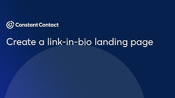 Create a link-in-bio landing page | Constant Contact