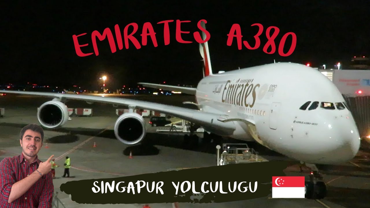 Dünya'nın en büyük yolcu uçağı ile Singapur uçuşu! (Emirates A380 ...