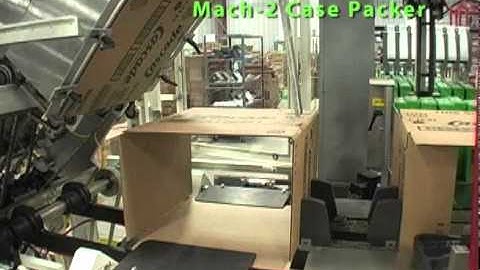 Brenton Case Packer: Knock-Down  Cases for Detergent Cases