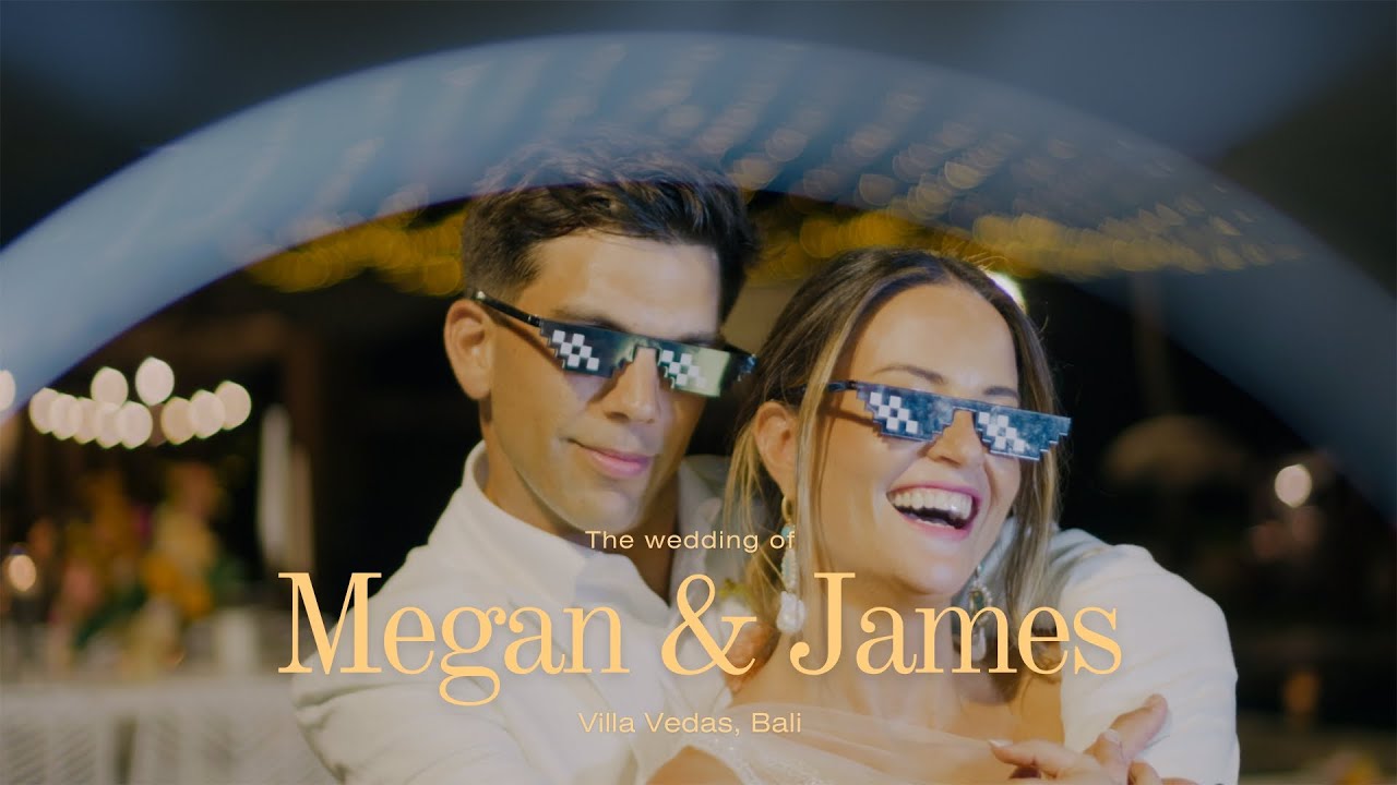 Villa Vedas Bali Wedding with Super8 Film | Megan & James | Leura Film | Bali Wedding Cinematography