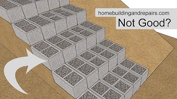 Watch This Before Building Stairs With Blocks And Gravel For Your Backyard