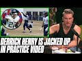 Derrick Henry Looks JACKED UP In First Video Back To Practice After Injury | Pat McAfee Reacts