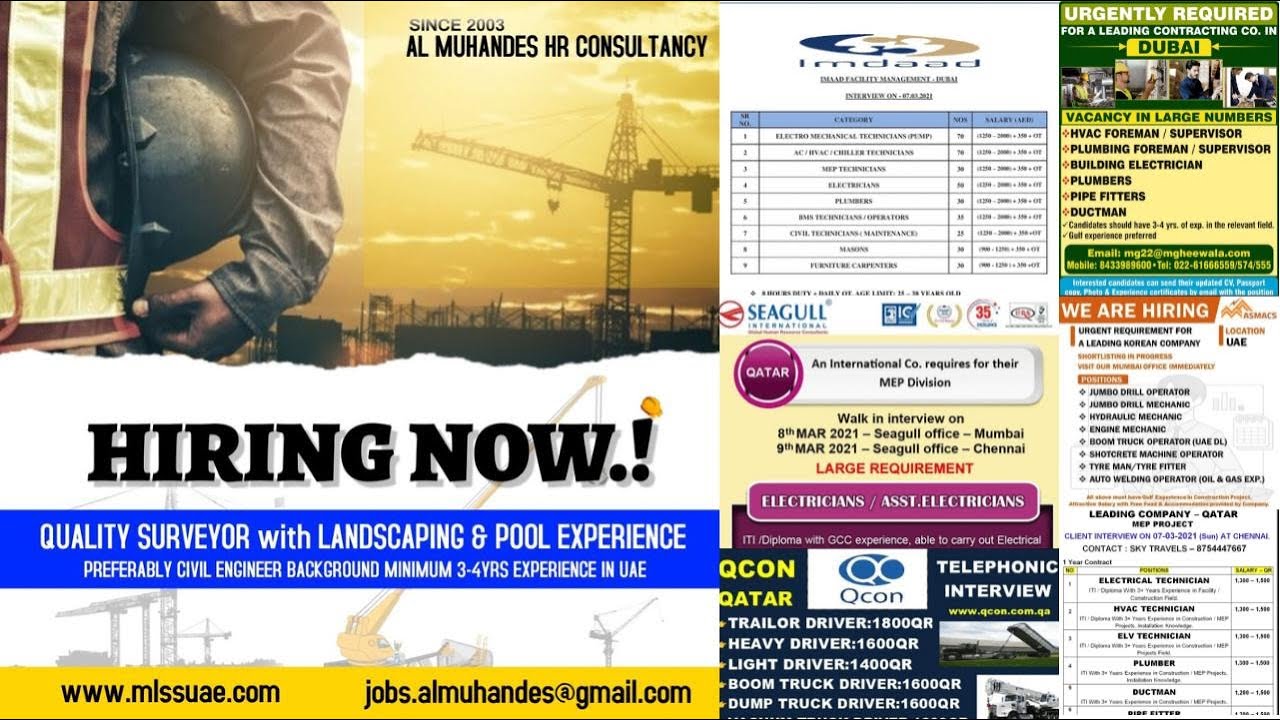 Job in Facility Management Oil & Gas Construction Project HVAC