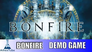 Bonfire Board Game Demo - Teaching Game plus 75% playthrough