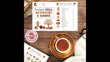 Printable Fall Activities and Games For Kids