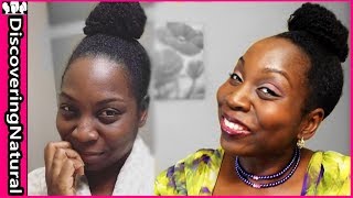 How to Refresh Your Bun WITHOUT Redoing it | Natural Hair Protective Style