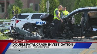 2 dead in collision on South Woods Mill Road in Chesterfield