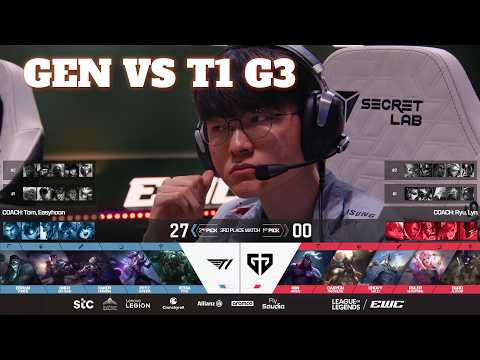 GEN vs T1 Game 3 | Esports World Cup 2026 Third Place | Gen.G vs T1 G3