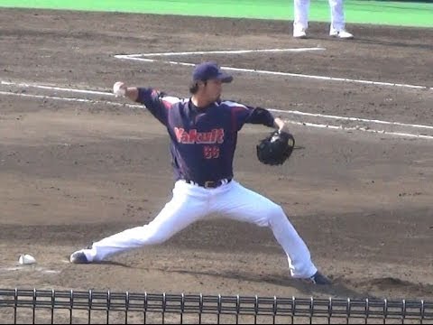 ヤクルト 真田 投球フォーム 2014.03.16 静岡草薙球場