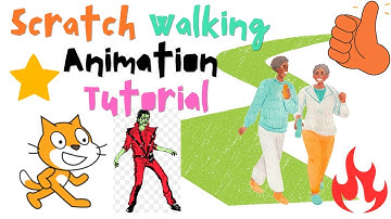 Walking animation Tutorial in scratch  | scratch animation | scratch | code tricks | scratch tricks