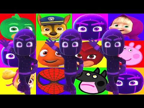 Learning Colors With PJ Masks & Paw Patrol! | Ellie Jr.