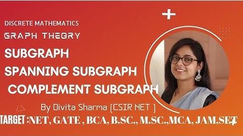 subgraph| spanning|complement #graphtheory  #discretemathematics #divita #engineeringmatematics #mca
