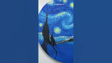 Starry Night Painting Acrylic Painting Tutorial For Beginners 