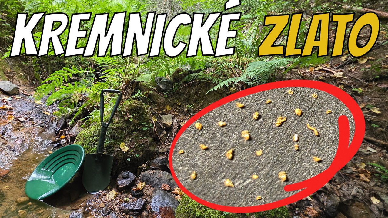Pekné nálezy v Kremnických vrchoch ✨💰 ryžovanie zlata na strednom Slovensku