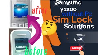 Samsung e1200y Sim Lock solution I Samsung1200y sim lock Remove I Samsung 1200y without PC