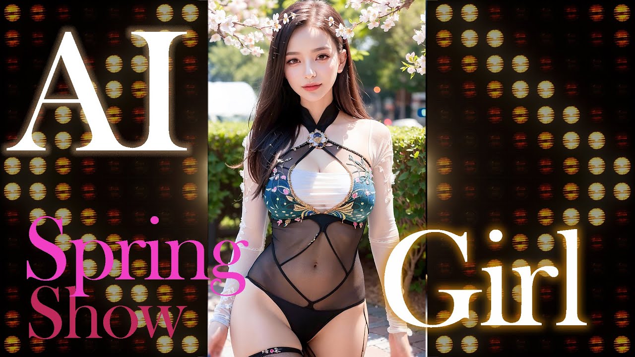 [4K], 【Ai绘画】, exquisite AI Spring Girl, AiGirl02春暖花开迎面而来, AI그림 - YouTube