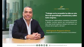 Nuestro saliente vicepresidente de Asuntos Corporativos, José Ignacio Noguera, agradece el apoyo