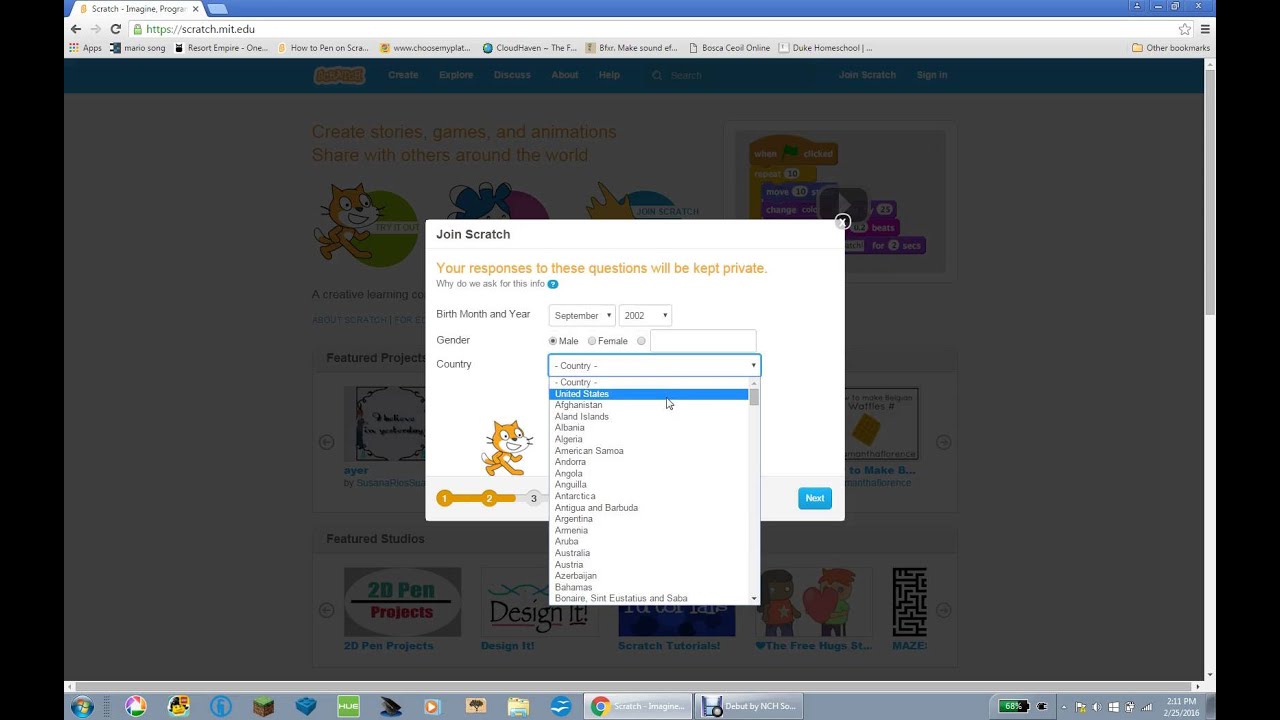 How to make acount