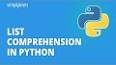 Python'ın List Comprehension Özelliği ile ilgili video