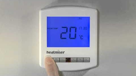 Reset your Heatmiser Slimline Thermostat