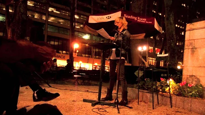 Amy King reading at Bryant Park Sept 24, 2013