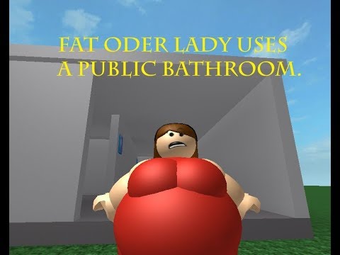 The Fat Oder lady uses a public bathroom in Roblox (Try not to laugh challenge)