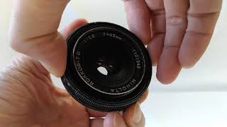 Minolta Rokkor-TD 45mm F/2.8 MF Pancake Lens for SR Mount from