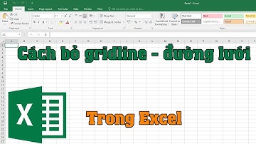 Cách xóa bỏ đường kẻ gridline – đường lưới mờ trên excel