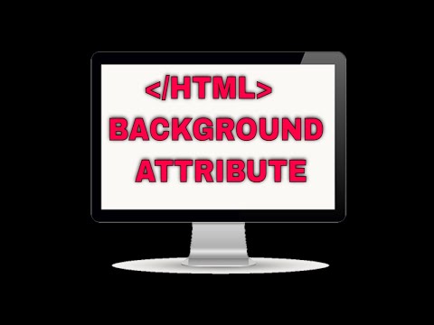 html background attribute
