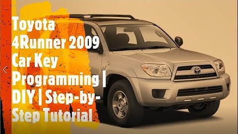 Toyota 4Runner 2007 - 2009 Car Key Programming |DIY| Step-by-Step Guide