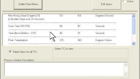 Profile for Reflow Step1