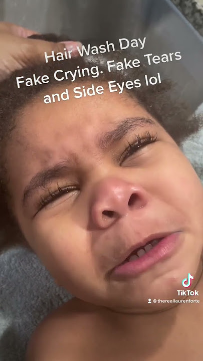 Hair Wash day. Fake crying and fake tears #hairwashday
