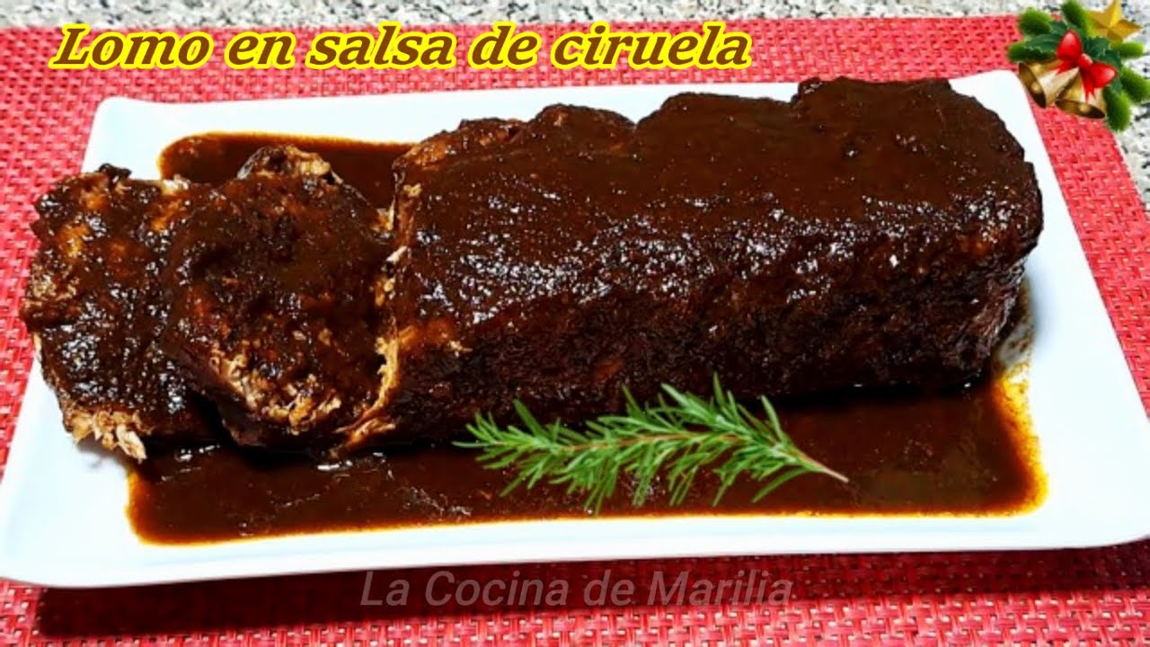 LOMO EN SALSA DE CIRUELA. Esta receta no queda dulce, se siente el sabor a ciruela, no es empalagosa