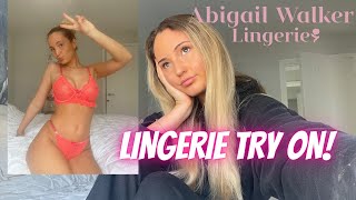 Lingerie Try On Neon Hand Made By Abigail Walker